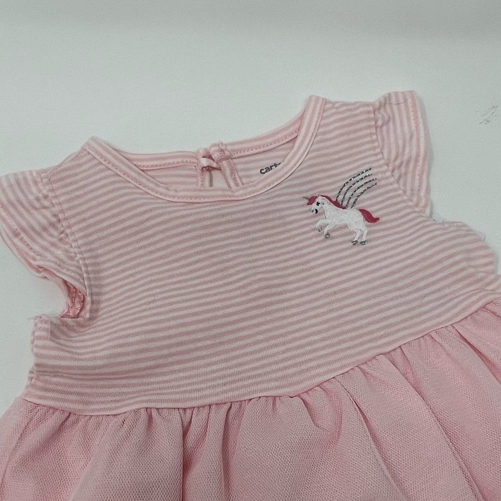 CARTERS AND ABSORBA PINK AND WHITE DRESSES AND TOP 6 MONTH SUMMER BABY GIRL - Picture 13 of 14